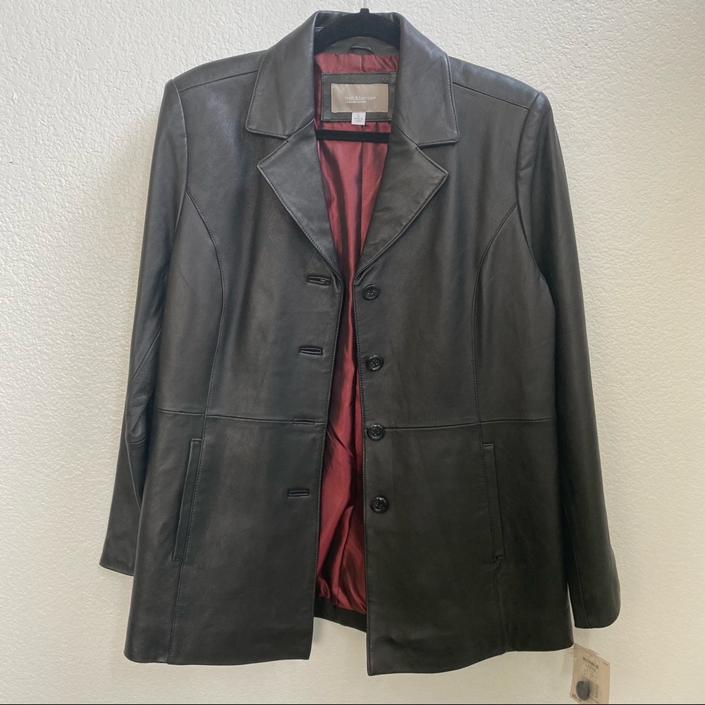 NWT Womens Genuine Lambskin Leather Jacket Size Large